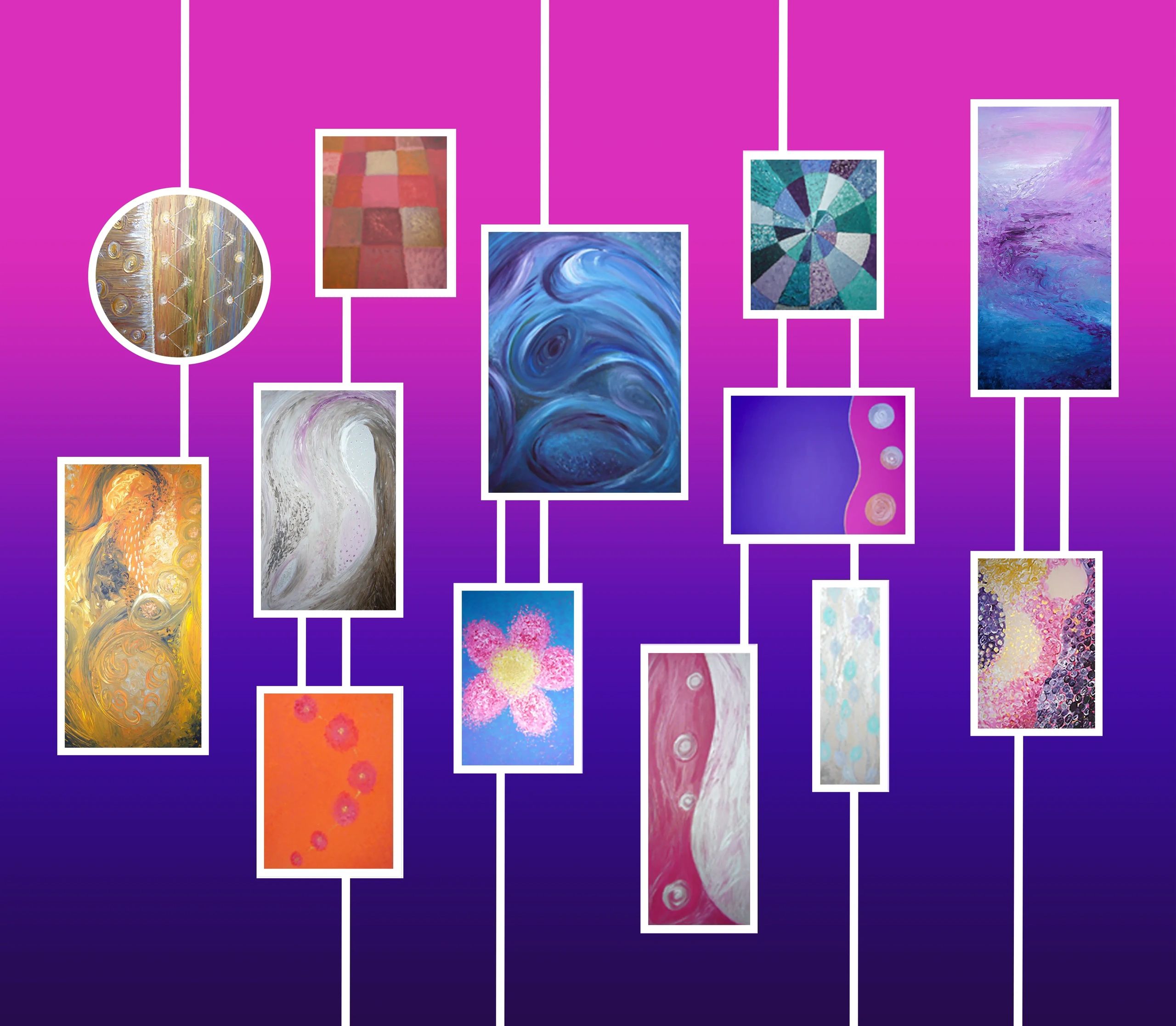 Original artwork: acrylic and oil on large canvas: 2002 - 2008