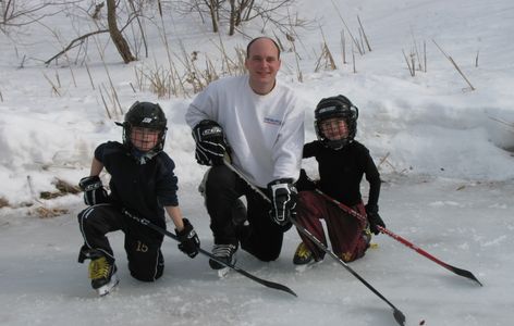 Chevalier family on the rink