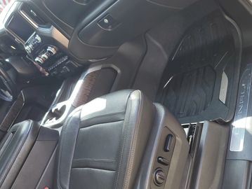Interior view of a modern luxury vehicle.
