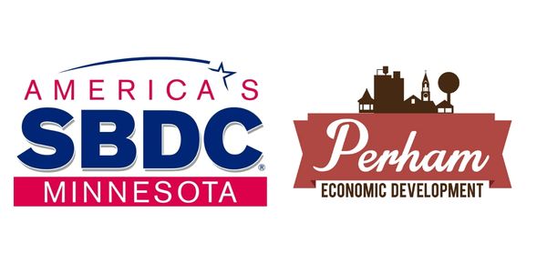 MnSBDC logo and Perham Economic Development logo