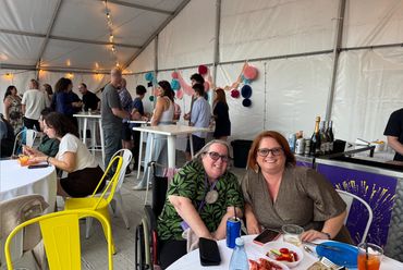 Aunty Julie Christian and Councillor Kellie Darley 