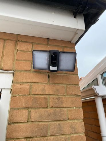 Security Lighting with built in cameras
