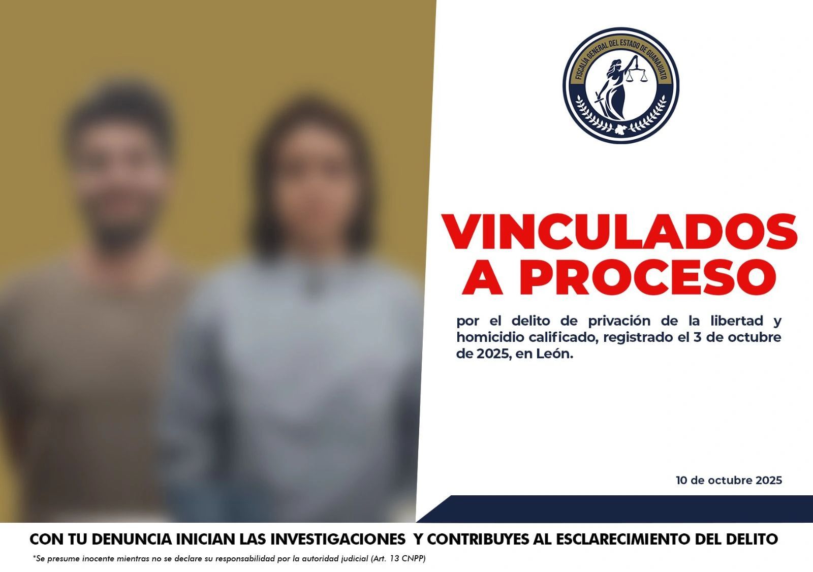 Vinculan a proceso a dos detenidos por homicidio en León