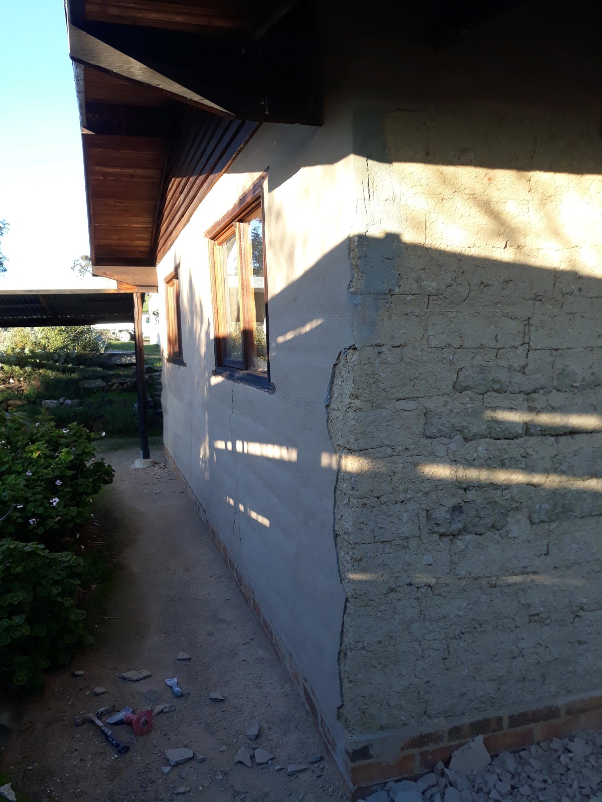 Mud brick erosion restoration