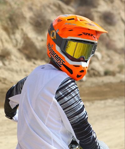 Motocross Action's Josh Mosiman with our Signature Series + Gold Goggle. 