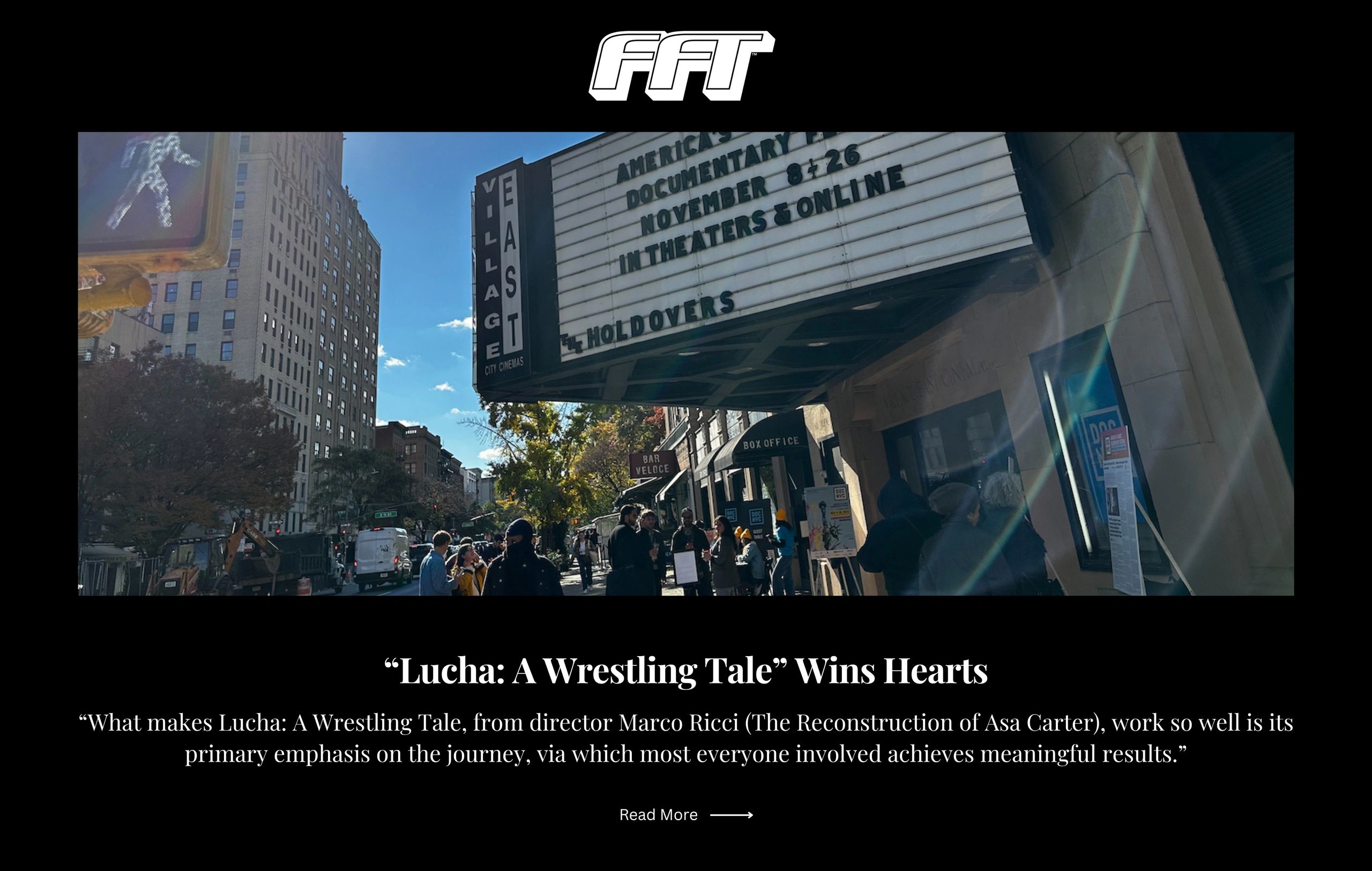 FFT article about Lucha Wrestling Club