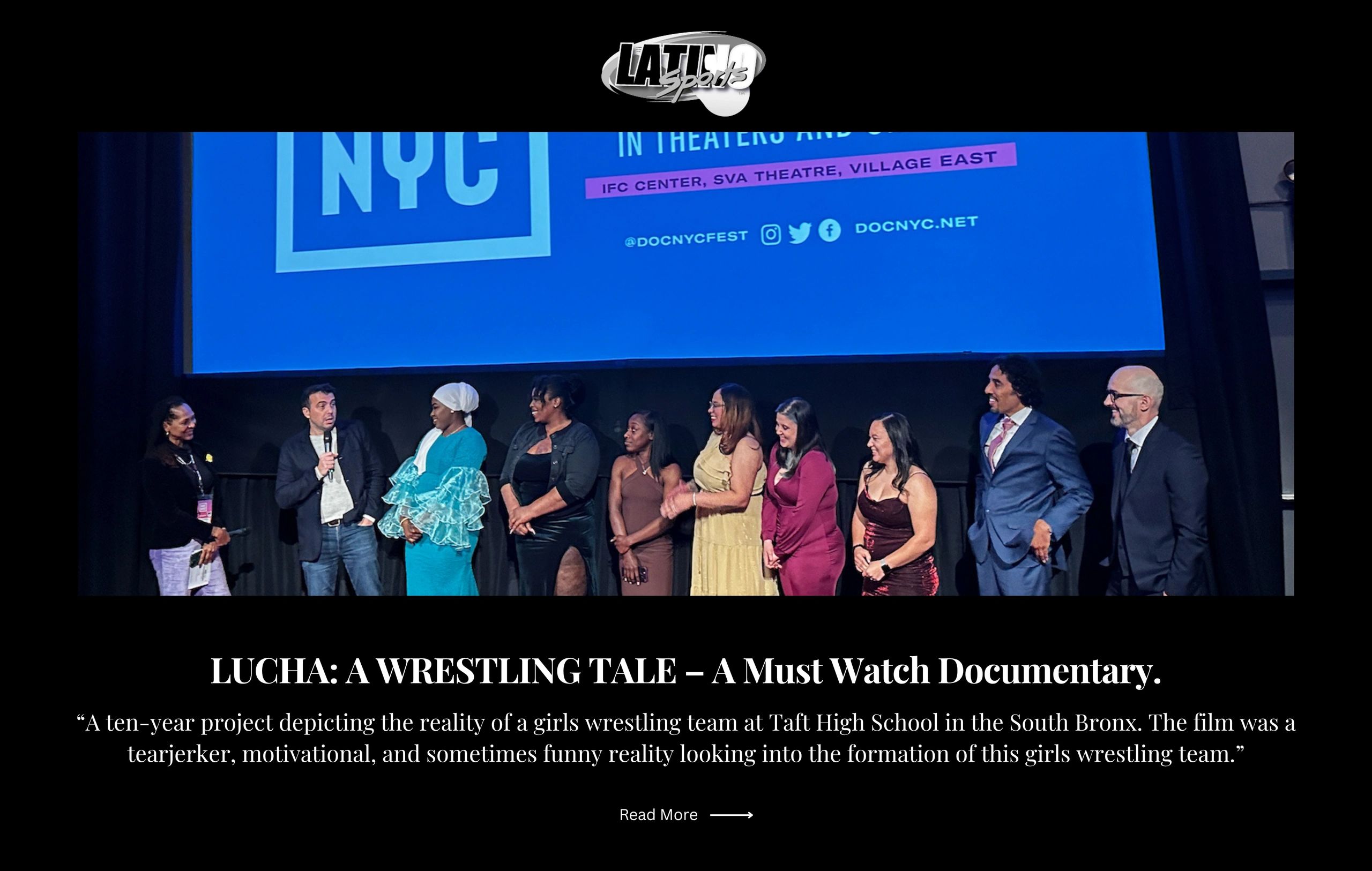 Latino Sports article about Lucha Wrestling Club
