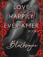 Romantic book cover with roses and a silhouette.