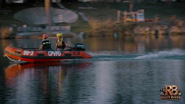 Zodiac boat on the Guadalupe