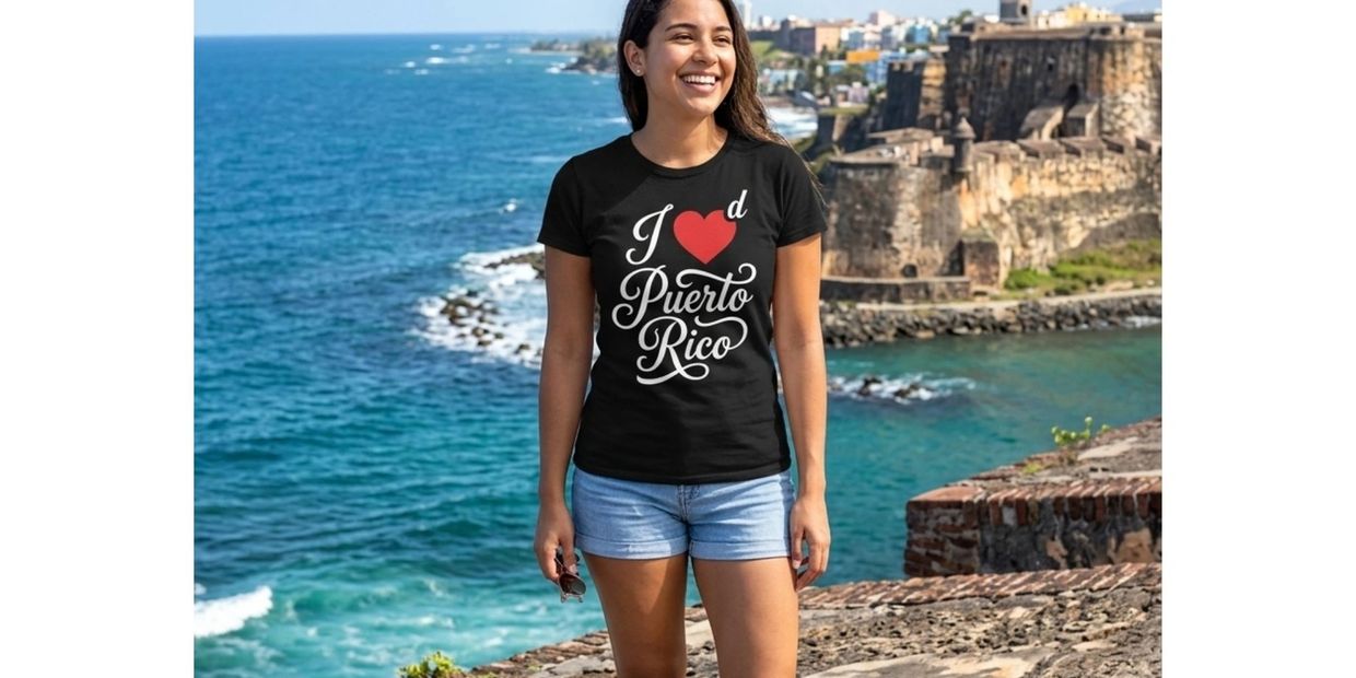 a woman in black t shirt and the sea in background 
