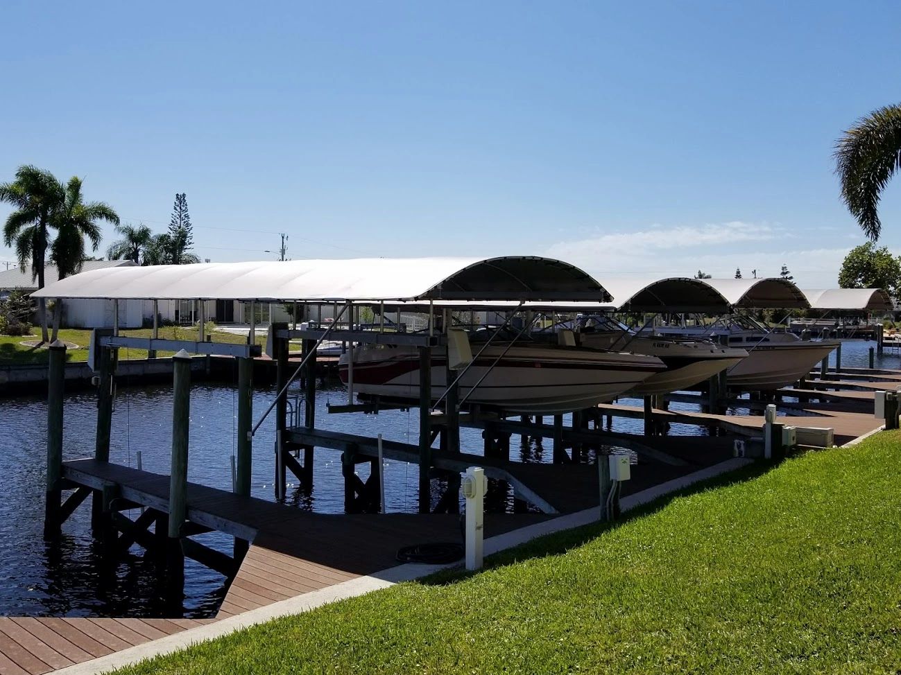 Boatlift Canopy in Cape Coral - Coastline Boat Lift Covers