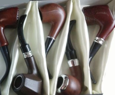 WOODEN SHERLOCK TOBACCO PIPES