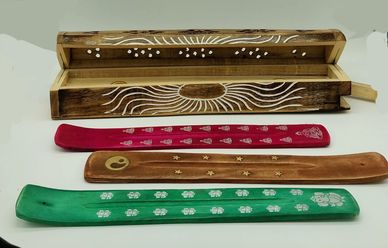 WOODEN INCENSE HOLDERS