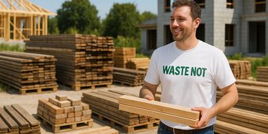 Recovery of surplus building material 