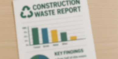 We report on construction waste, so our customers can operate more sustainably.