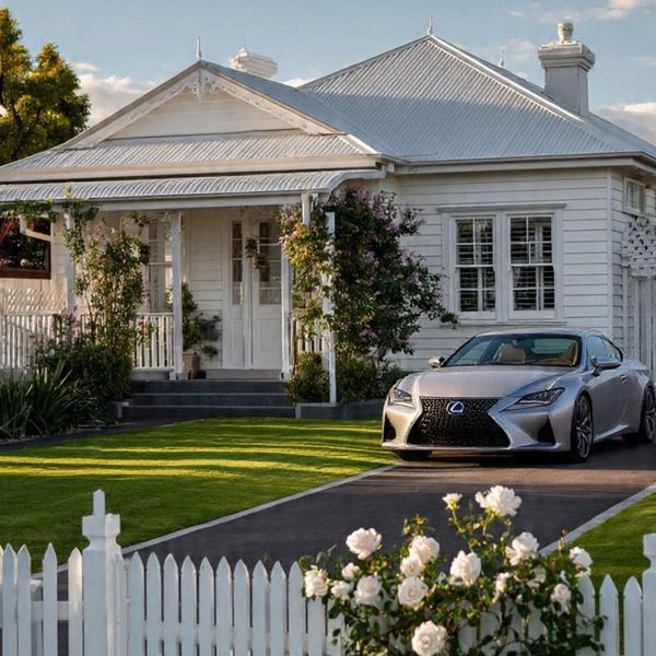 White weatherboard house