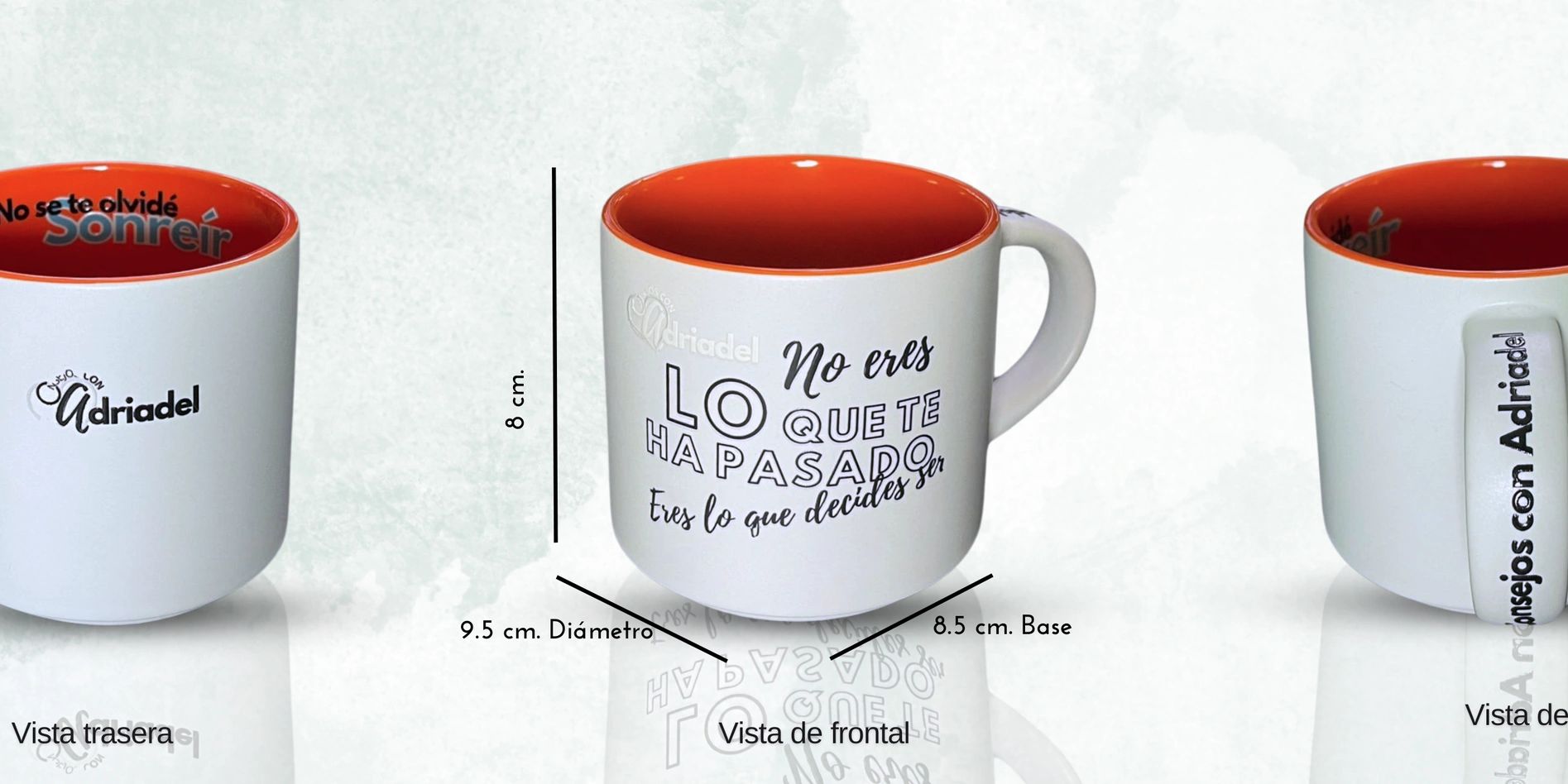 Taza Blanca con Naranja