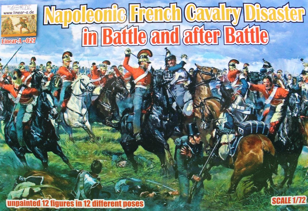 Figurines à Peindre LINEAR-A 1:72 - Cavalerie Française Napoléonienne En Déroute (après Bataille) - Neuf