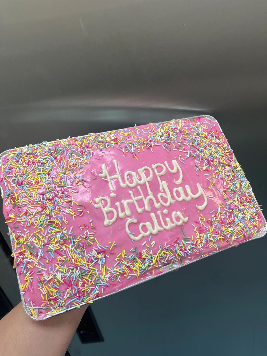 Whole Sprinkle Sponge Slab. 7inch x 14 inch - Available for Collection Only