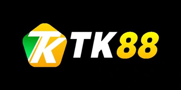 Logo TK88 với nền đen.