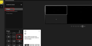 iCUE Xeneon Edge SimHub Widget Selection first step