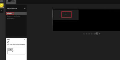iCUE Xeneon Edge Widget selection first step