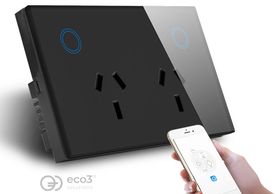 Glass Touch WiFi Smart Home Automation Double Power Point Socket