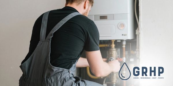 Richard Dodds from GRHP Carrying out a boiler service in County Dirham