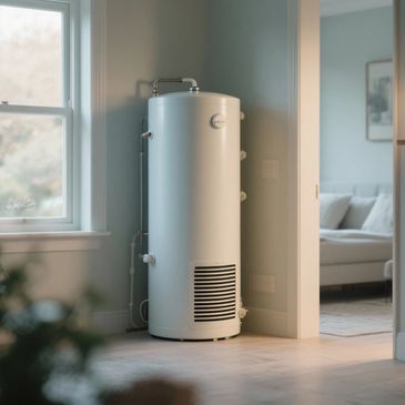 A vented cylinder being installed by GRHP In Durham