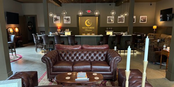 Moonrise distillery downtown speakeasy bar, bottle shop and tasting room. Moonrise Downtown.