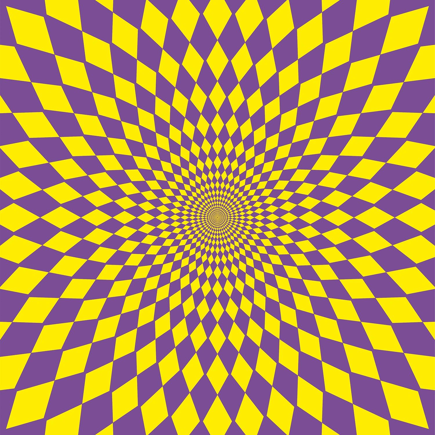 "Abstract optical illusion wall art with hypnotic spiral design – visual therapy print"