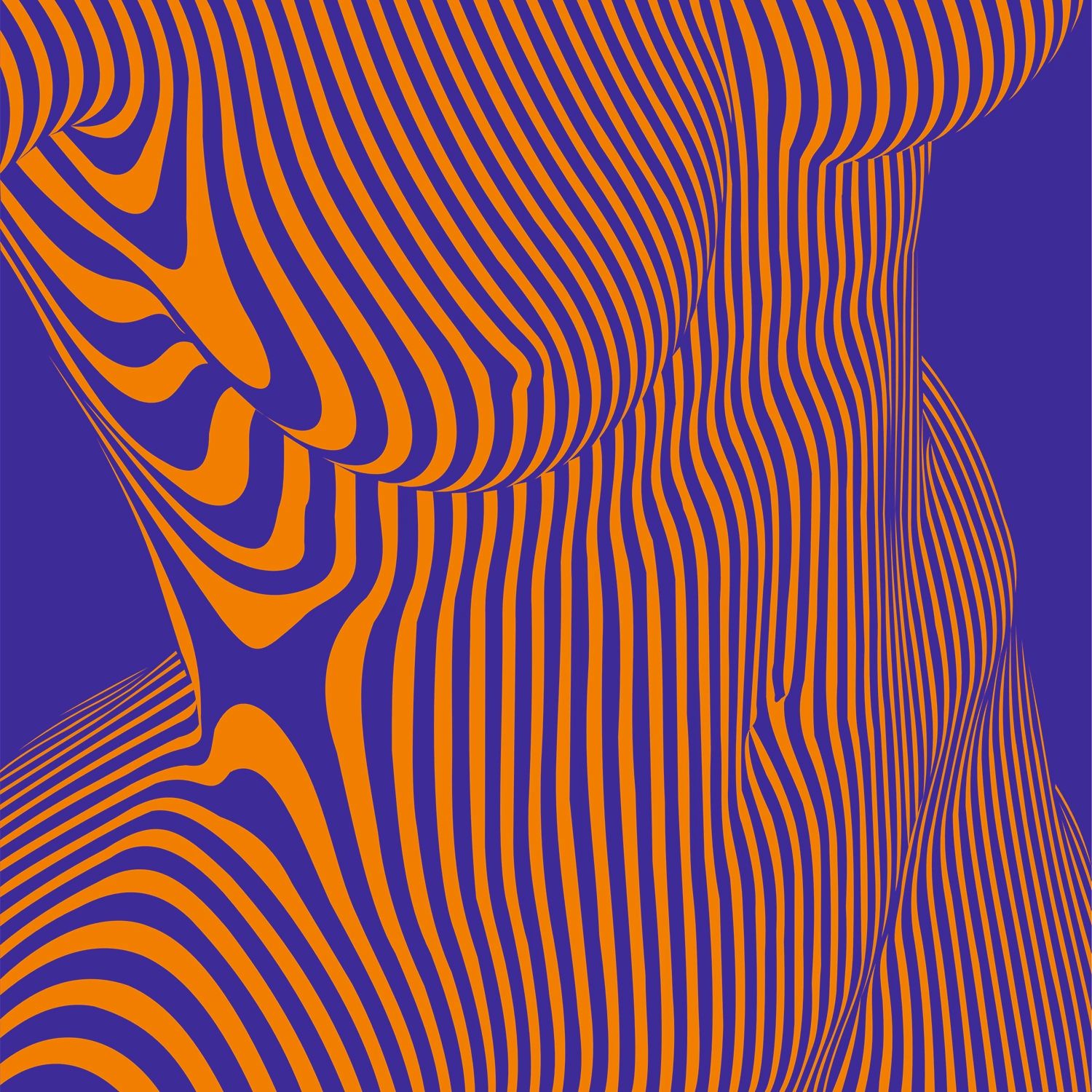 "Colorful maze-style illusion artwork – modern abstract art for living spaces"