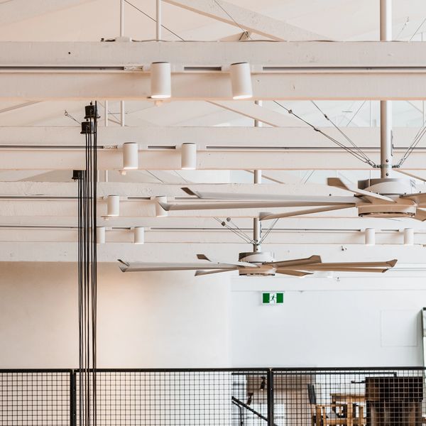Lighting and electrical in a showroom