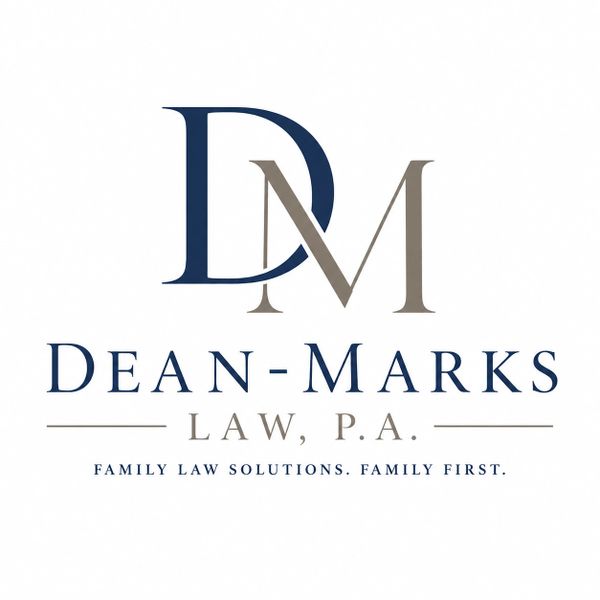 Dean-Marks Law logo emphasizing family law solutions.