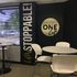 Cut vinyl lettering and dimensional "Cafe" sign installed in a break room in Irvine, CA