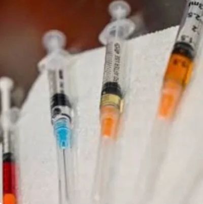 closeup shot of three injections 