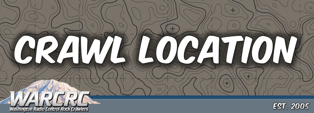 Banner for WARCRC crawl location with a topographic map background.