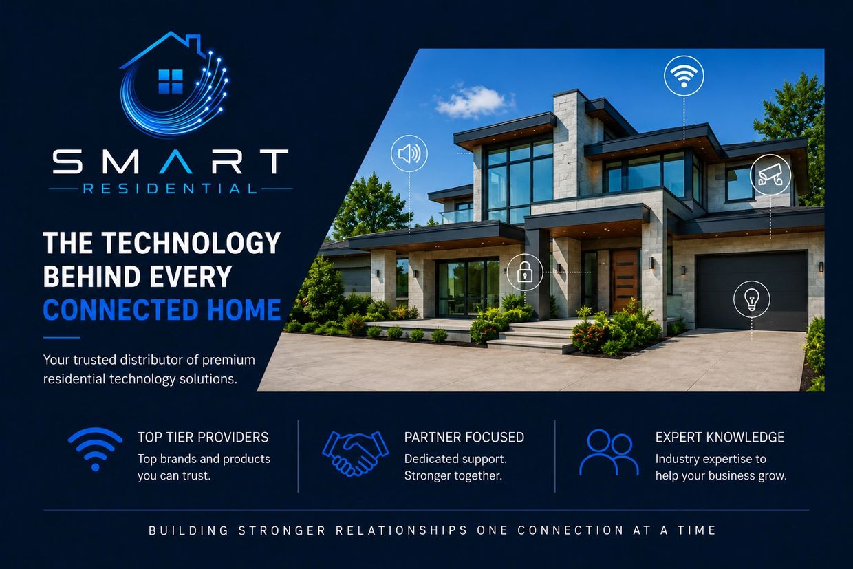 Modern smart home technology connects security, lighting, and Wi-Fi for convenience and safety.