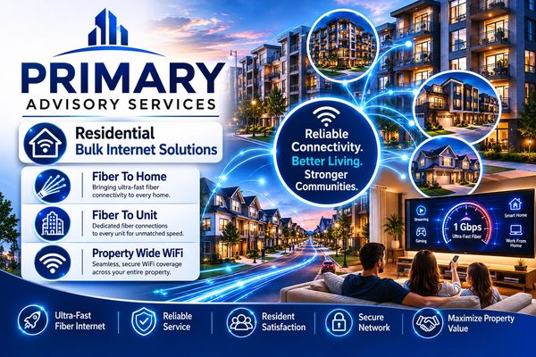 Residential bulk internet solutions offering ultra-fast fiber connectivity for homes and units.