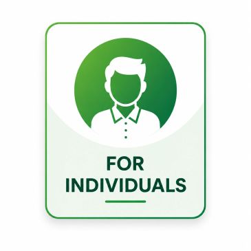 Icon for individuals in green and white.