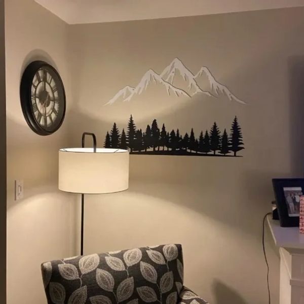 36" Mountain & Trees