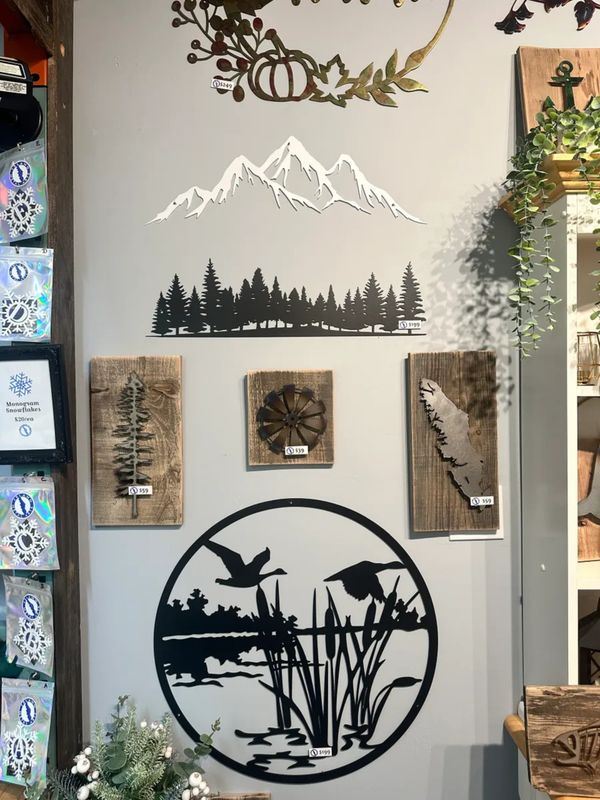 24" Mountain & Trees