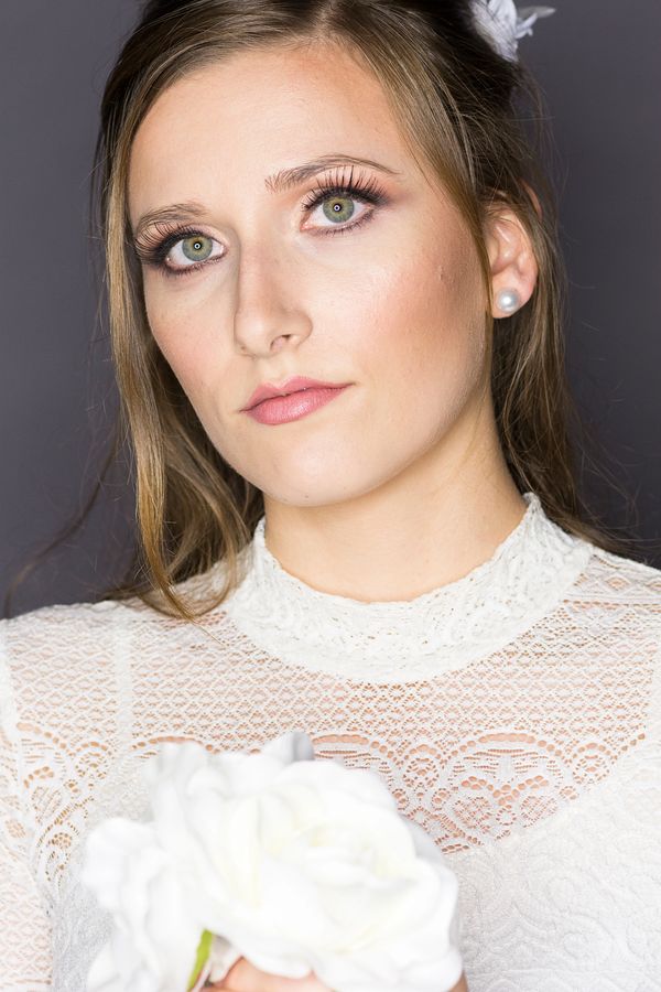 close up of beautiful bride 