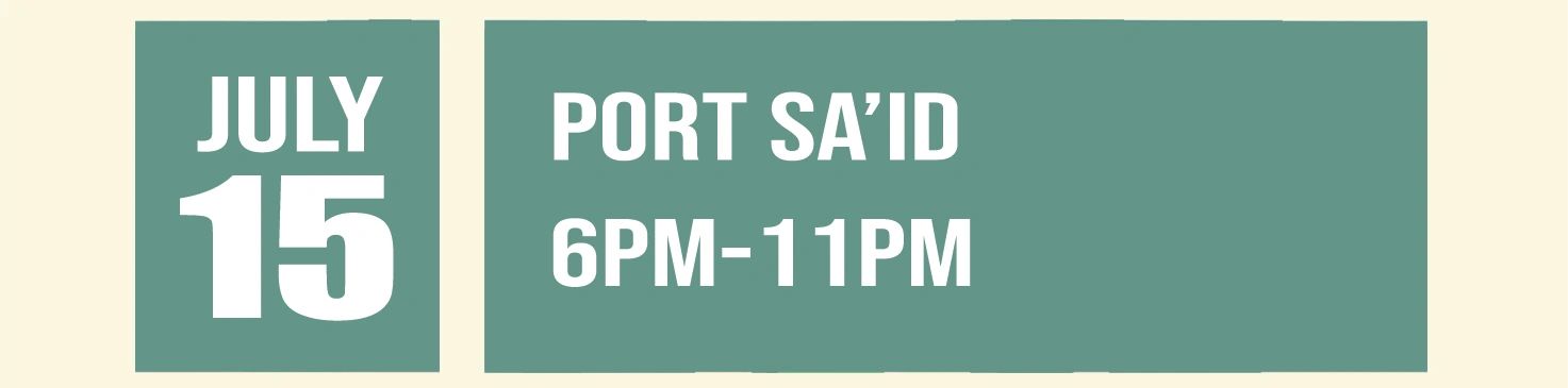 Port Sa’id is a dining event in lower Manhattan where DJ Jeff Mendoza plays vinyl only from 6p-11p.