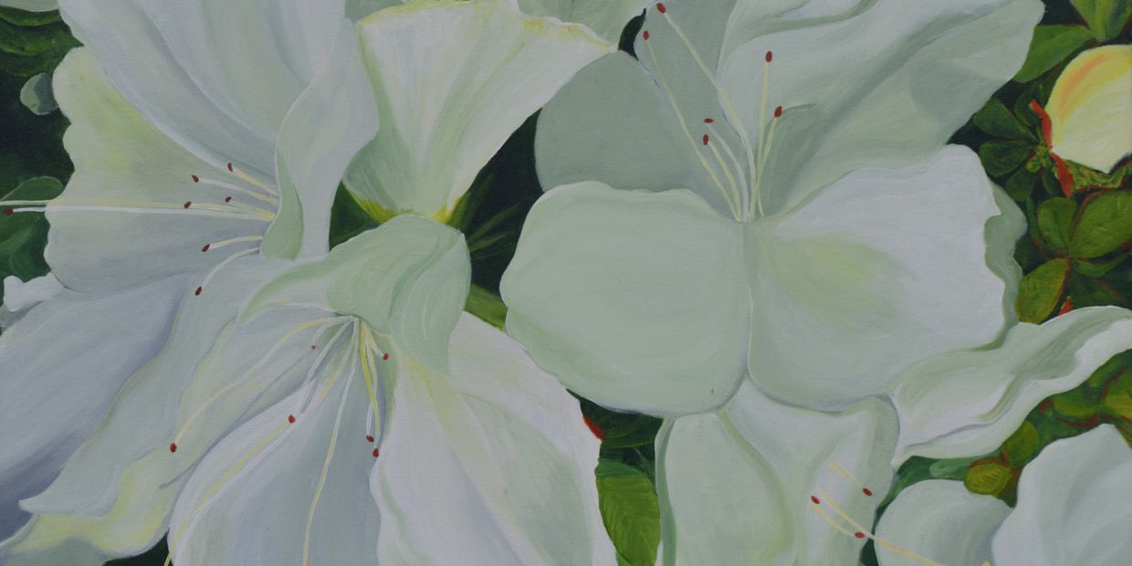 Azaleas #1 painting by Ann Meyer