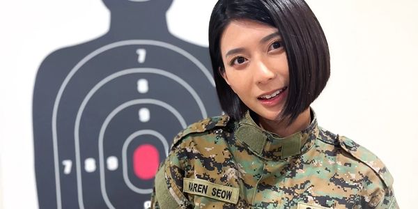 Ah Girls Go Army, Karyn Wong acting as Karen Seow