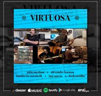 Arte promocional do single Virtuosa em breve nas principais plataformas digitais