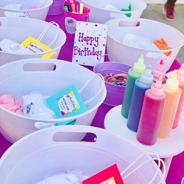 tie dye birthday party Burbank CA
