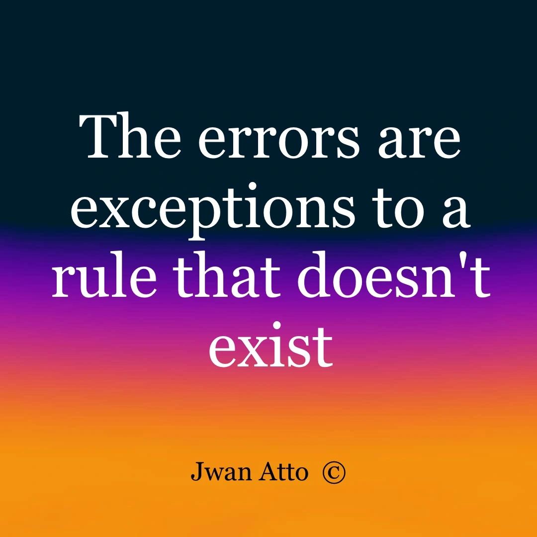 quote about errors