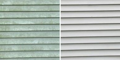 Before and After Pressure Wash
